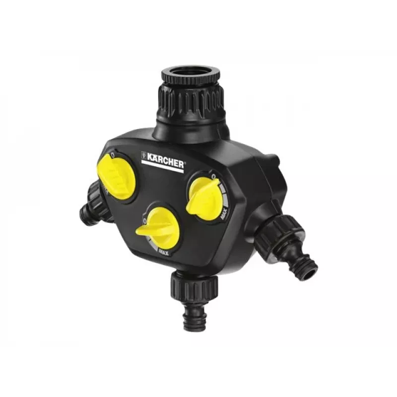 Kärcher 2.645-200.0 3 krypčių skirstytuvas su 60 mm siurbimo žarna ir atbuliniu vožtuvu