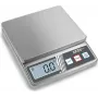 KERN FOB 5K1S skaitmeninės pašto svarstyklės, 5 kg talpa, 1 g skyra, sidabrinės