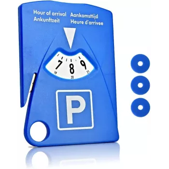 IWH 7417 rankinis automobilio parkavimo diskas su ledo grandikliu ir prekių vežimėlio žetonu, mėlynas, 153 x 100 x 4 mm