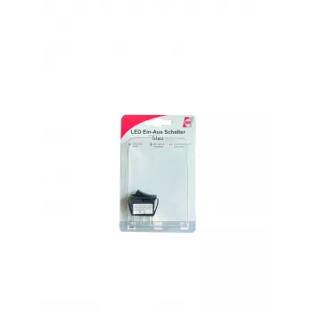 IWH 19030 svirtinis jungiklis su žalia LED apšvietimu, 12V/24V, 10A, SPST, montuojamas į skydelį