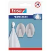 tesa Permanentusis kabliukas Ovalus metalinis chromuotas 6 kg savaiminio klijavimo 66611-00000-00