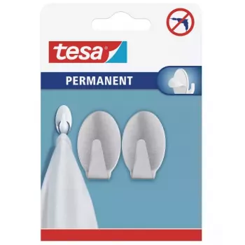 tesa Permanentusis kabliukas Ovalus metalinis chromuotas 6 kg savaiminio klijavimo 66611-00000-00
