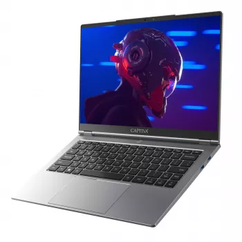 CAPTIVA Notebook Power Starter R94-510GE Ryzen 7 255 14 colių FHD IPS nešiojamas kompiuteris, AMD Ryzen 7 5700U, 32GB RAM, 1TB SSD, Radeon Graphics, Windows 11 Pro, tamsiai pilkas