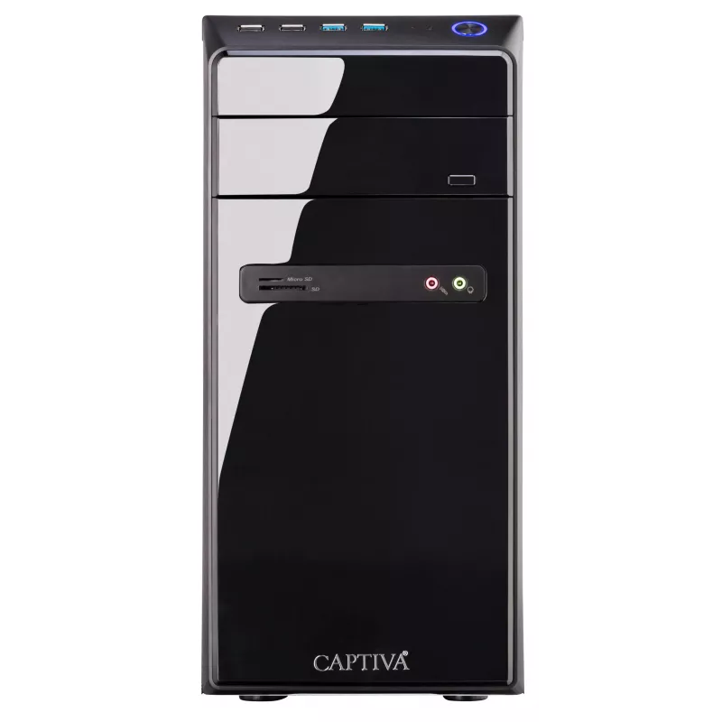 CAPTIVA PC Power Starter R95-658 stalinis kompiuteris, AMD Ryzen 5 5600G, 8GB DDR4, 250GB SSD, Radeon Graphics, Wi-Fi, Windows 11 Home
