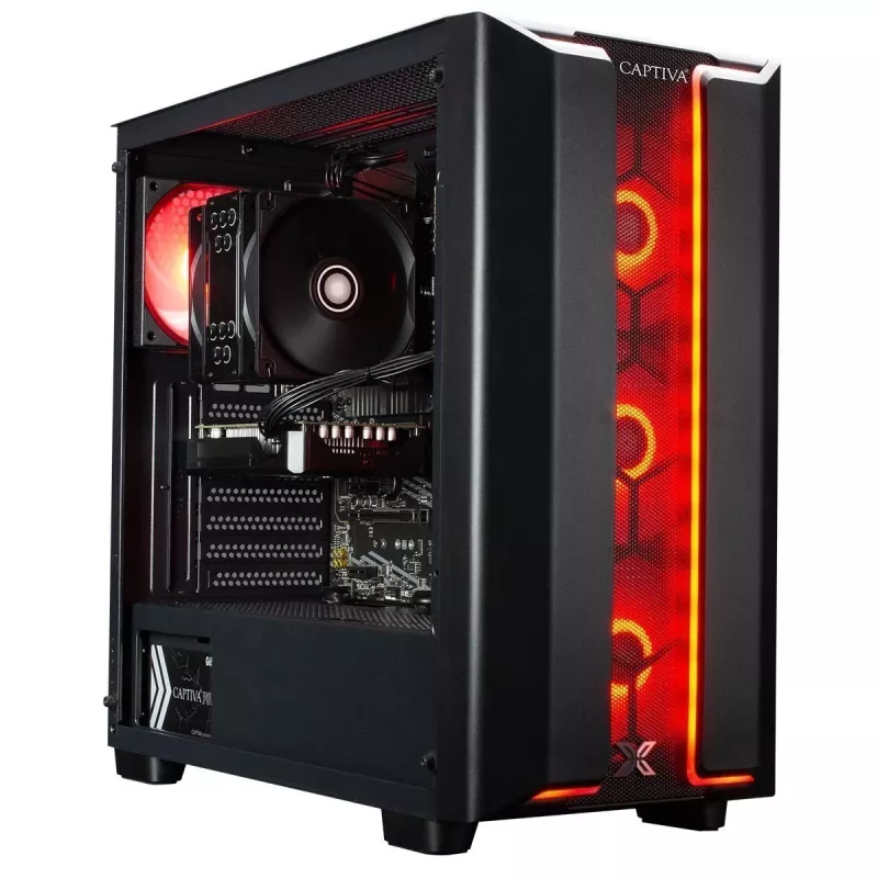 CAPTIVA Advanced Gaming R98-754 stalinis kompiuteris - AMD Ryzen 7 5700X, GeForce RTX 5060 Ti 16GB, 32GB RAM, 1TB SSD, be OS