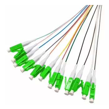 Tecline OM5 LC/UPC optinės skaidulos pigtailai, 12 vnt., 2,0 m, spalvomis koduoti 20500018