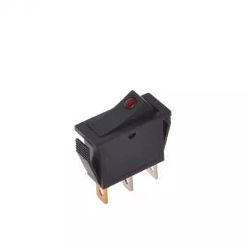 IWH raudonas šviečiantis perjungiklis 12V/24V 10A ON-OFF SPST 19029