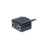 exertis Connect garso skirstytuvo kabelis - 3,5 mm stereo kištukas į 2x lizdą, 0,2 m, juodas 64650