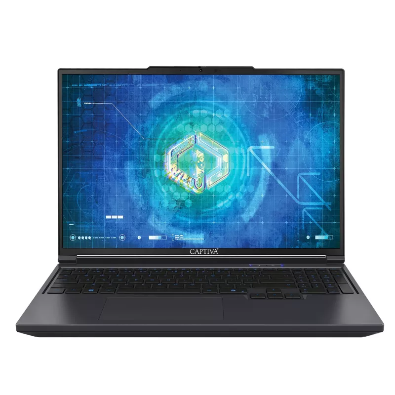 CAPTIVA Highend Gaming I94-489GE 16 colių žaidimų nešiojamas kompiuteris su i9-14900HX, 32GB, 1TB SSD, RTX 5070 Ti, Win 11 Pro