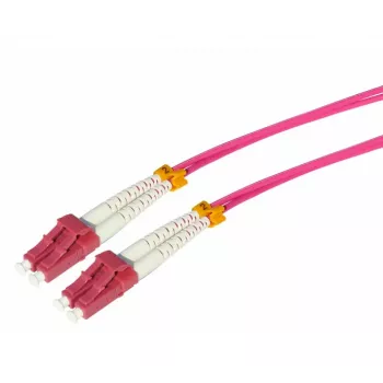 Tecline HD OM4 daugiamodis optinis pleistras LC Duplex į LC Duplex, 50/125 µm, Heather Violet, 2,0 m 798LL02