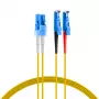 EFB-Elektronik Duplex Jumper LC-E2000 9/125µ OS2 LSZH geltonas 2.0mm 1m O0364.1