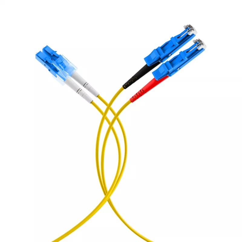 EFB-Elektronik Duplex Jumper LC-E2000 9/125µ OS2 LSZH geltonas 2.0mm 1m O0364.1