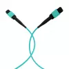 EFB MTP Female to MTP Female 12-Fiber OM3 komutacinis kabelis, LSZH, akvamarino spalvos, Type A, 0,5 m MTPF12MTPFOM3-0,5-A