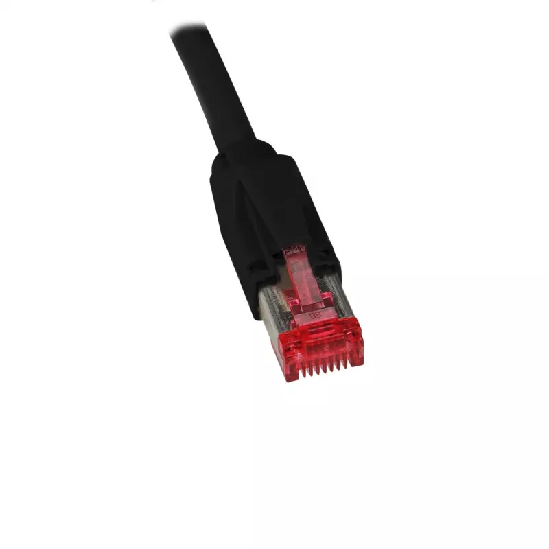 EFB Elektronik K0700SW.0,5 Cat.7 S/FTP LSZH komutacinis kabelis, 0,5 m, juodas