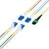 EFB Elektronik MPO-PLUS/APC(F)-LC OS2 8 pluoštų Type B magistralinis kabelis, LSZH, geltonas, 1m MPOF08LCOS2-1