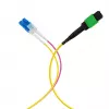 EFB Elektronik MPO-PLUS/APC(F)-LC OS2 8 pluoštų Type B magistralinis kabelis, LSZH, geltonas, 1m MPOF08LCOS2-1