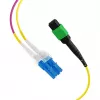 EFB Elektronik MPOF12LCOS2-2 MPO-PLUS/APC(F)-LC magistralinis kabelis OS2 12 skaidulų Type B LSZH geltonas 2m