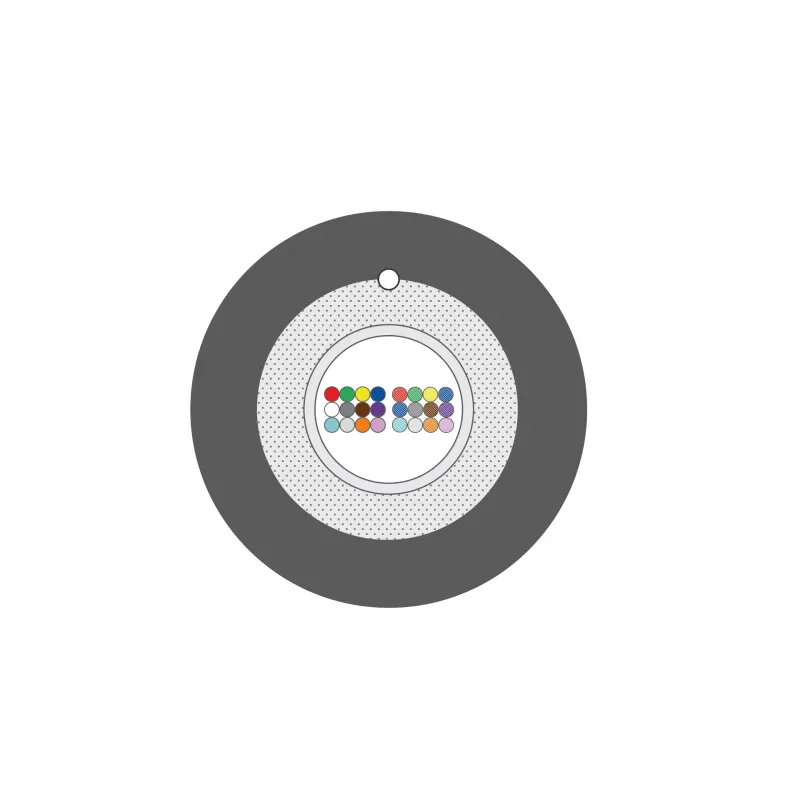 INFRALAN U-DQ(ZN)BH OM4 24G optinis kabelis, 24 skaidulos, Eca, 2000N, LSZH, juodas, 5,8mm 54524.2D-E2