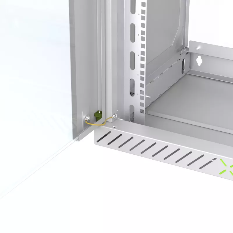 EFB Elektronik stiklinės durelės X-Rack sieniniam 12U korpusui, pilkos RAL 7035 spalvos (WGX-TUR12GR.G)