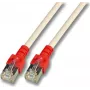 EFB K5450.2 RJ45 kryžminis komutacinis kabelis SF/UTP Cat.5e CCA 2m pilkas su raudonu apsauginiu galu