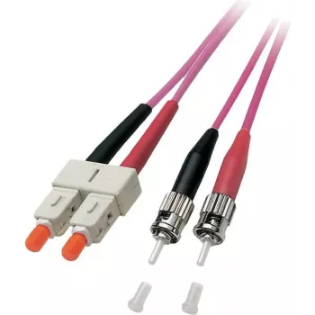EFB Elektronik Duplex Jumper SC-ST 50/125µm OM4 LSZH Erika Violet 3,0mm 20m O0347.20