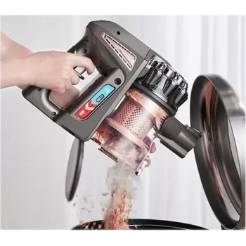 Midea P8 Plus belaidis lazdelinis dulkių siurblys su savaiminio išsivalymo stotimi, 25 kPa siurbimo galia, 60 min veikimo laikas, HEPA filtracija, LED ekranas