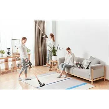 Midea P8 Plus belaidis lazdelinis dulkių siurblys su savaiminio išsivalymo stotimi, 25 kPa siurbimo galia, 60 min veikimo laikas, HEPA filtracija, LED ekranas