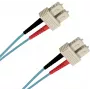 EFB Elektronik O7413.1-1.2 1m SC-SC duplex OM3 LSZH akvamarino spalvos optinis komutacinis kabelis SCSCOM3DAQ1