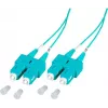 EFB Elektronik O7413.1-1.2 1m SC-SC duplex OM3 LSZH akvamarino spalvos optinis komutacinis kabelis SCSCOM3DAQ1