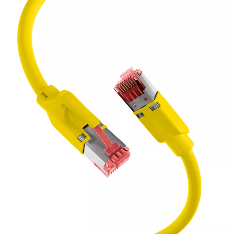 EFB Elektronik Cat.5e S/UTP PUR grandinės kabelis, RJ45, 7,5m, geltonas K8032.7,5