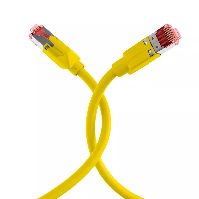 EFB Elektronik Cat.5e S/UTP PUR grandinės kabelis, RJ45, 7,5m, geltonas K8032.7,5