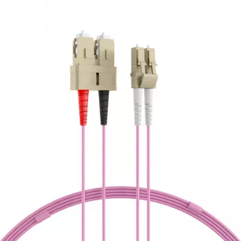 EFB-Elektronik Duplex Jumper LC-SC 50/125µ OM4 LSZH Erika Violet 2.0mm 30m O0323.30