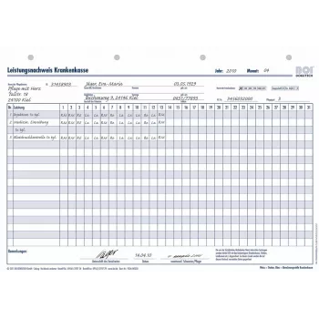 BOI sveikatos draudimo išmokų formos, 50 lapų, A4, baltos (9206-00350)