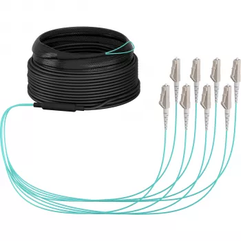 EFB Elektronik magistralinis kabelis U-DQ ZN BH OM3 8G 1x8 LC-LC 10m Dca LSZH O8322S10OM3