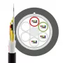 INFRALAN U-DQ(ZN)BH OS2 48E (4x12) Eca 5000N LSZH juodas 11,2mm G657A1 šviesolaidinis kabelis 54448.1D-E5