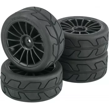 Reely 1:10 gatvės modelio komplektiniai ratai Speed 15 stipinų juodi, 4 vnt. (RE-6571848)