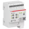 ABB JRA/S4.24.5.2 KNX žaliuzių/roletų pavara, 4 kanalų, 24V AC/DC, rankinis valdymas, DIN bėgelis 2CDG110298R0011
