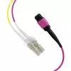 EFB Elektronik MPO-PLUS(F)-LC magistralinis kabelis OM4 8 pluoštų Type B LSZH Heather Violet 2m MPOF08LCOM4-2