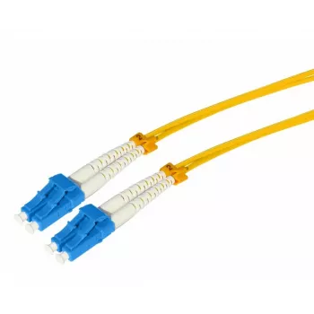 Tecline HD šviesolaidinis pataisos kabelis, 9/125 µm, vienmodis, OS2, LC Duplex – LC Duplex, geltonas, 3,0 m 799LL03