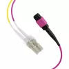 EFB Elektronik MPOF12LCOM4-5 MPO-PLUS (F) į LC Duplex magistralinis kabelis, OM4, 12 skaidulų, Type B, LSZH, Erika Violet, 5 m