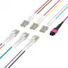 EFB Elektronik MPOF12LCOM4-5 MPO-PLUS (F) į LC Duplex magistralinis kabelis, OM4, 12 skaidulų, Type B, LSZH, Erika Violet, 5 m