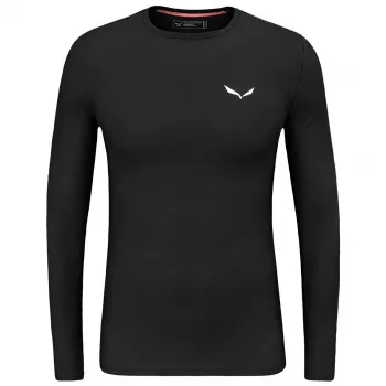 Salewa Cristallo Classic ilgomis rankovėmis termo marškiniai vyrams, Black Out, L