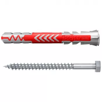 Fischer DuoPower 10 x 80 S K NV universalus kaištis su varžtu, 1 rinkinys (543797)