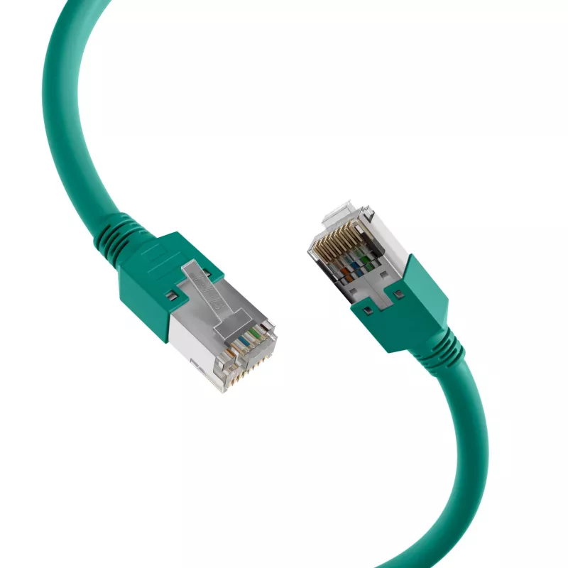EFB-Elektronik RJ45 komutacinis kabelis Cat.5e SF/UTP LSZH Draka UC300 TM11 žalias 7,5m K8013.7,5