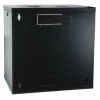 EFB 19 colių sieninis spintos korpusas 12U, fiksuotas, vienos sekcijos, RAL 9005, gylis 600 mm (691712VTS.60)