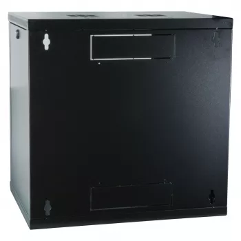 EFB 19 colių sieninis spintos korpusas 12U, fiksuotas, vienos sekcijos, RAL 9005, gylis 600 mm (691712VTS.60)