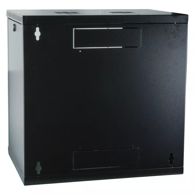 EFB 19 colių sieninis spintos korpusas 12U, fiksuotas, vienos sekcijos, RAL 9005, gylis 600 mm (691712VTS.60)