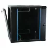 EFB 19 colių sieninis spintos korpusas 12U, fiksuotas, vienos sekcijos, RAL 9005, gylis 600 mm (691712VTS.60)