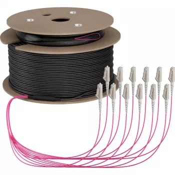 EFB Elektronik magistralinis optinis kabelis U-DQ ZN BH OM4 12G 1x12 LC-LC 70m Dca LSZH O8342S70OM4