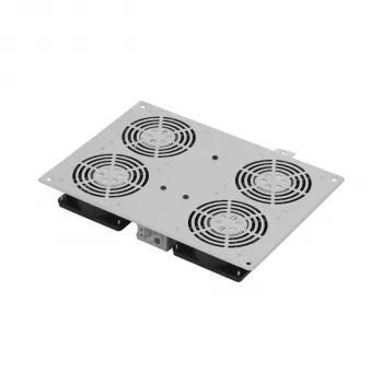 EFB Elektronik PEL-LFD04ET.GR stogo ventiliatorių blokas 19 inch spintoms, 1080 m³/h, pilkas